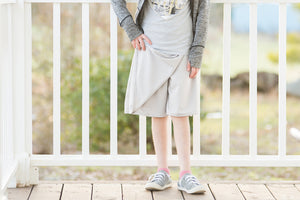 Kids | Combination Culotte - Front Panel & Full Skirt Back (Core Solids)